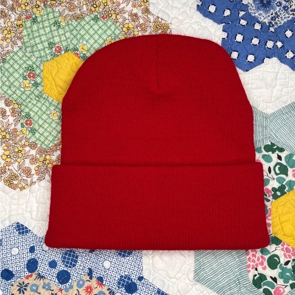 Y2K Baby Phat Beanie with Metallic Silver Embroidered Logo - Picture 2 of 4